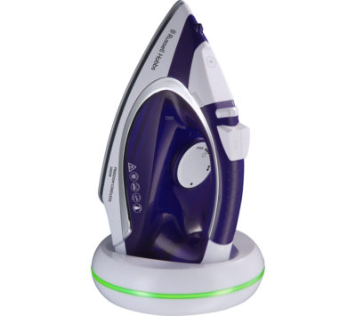 RUSSELL HOBBS Freedom 23300 Cordless Steam Iron - Purple & White RUSSELL HOBBS Freedom 23300 Cordless Steam Iron - Purple & White